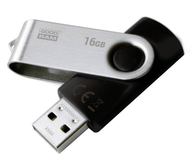 GOODRAM 16GB UTS2 odczyt 20MB/s USB 2.0 czarny - 303203 - zdjęcie 2
